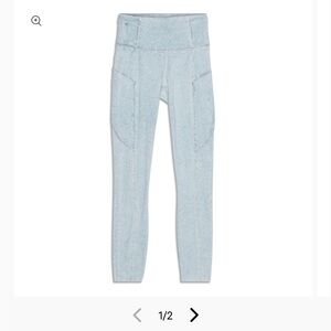 Fast And Free High-Rise Tight Blue marble Lululemon leggings